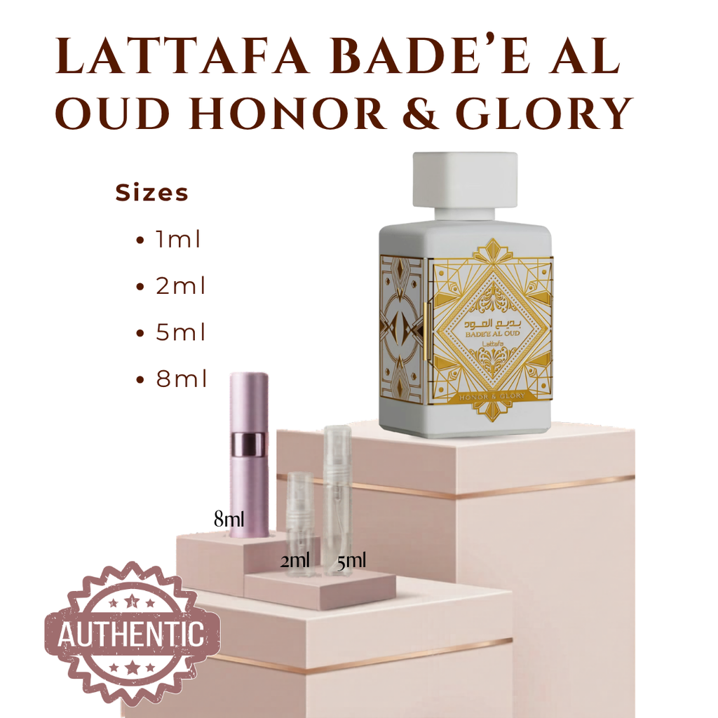 DECANT Lattafa Bade'e Al Oud Honor & Glory