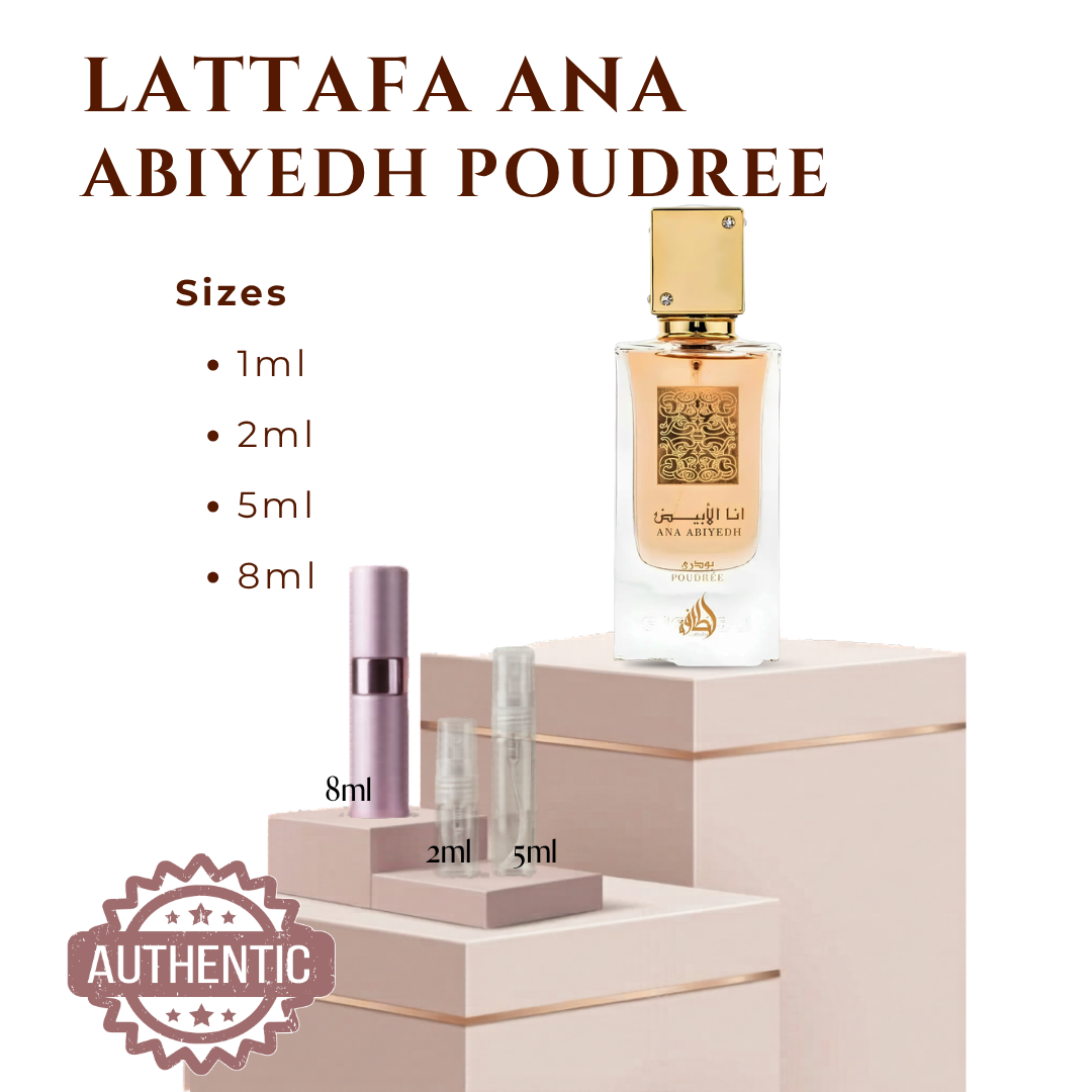 DECANT Lattafa Ana Abiyedh Poudree
